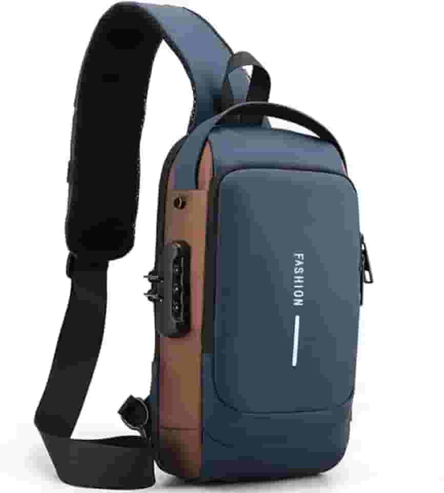Bolsa Mochila De Ombro Anti-roubo Transversal Usb Pochete Fashion