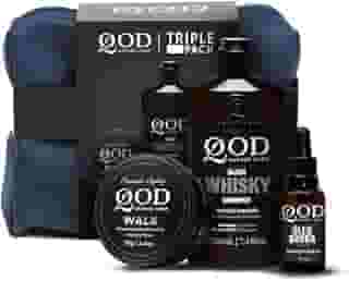 QOD Barber Shop - Kit Triple Pack - Pomada Capilar Walk 70g + Shampoo Whisky 220ml + Óleo Hidratante para Barba 25ml
