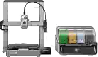 Impressora 3D Creality Hi Combo (inclui CFS), Impressão Multicolorida, Velocidade Máxima de 500 mm/s, Calibrações Automáticas para Leitura de Filamento, Nivelamento e Ajuste de PA