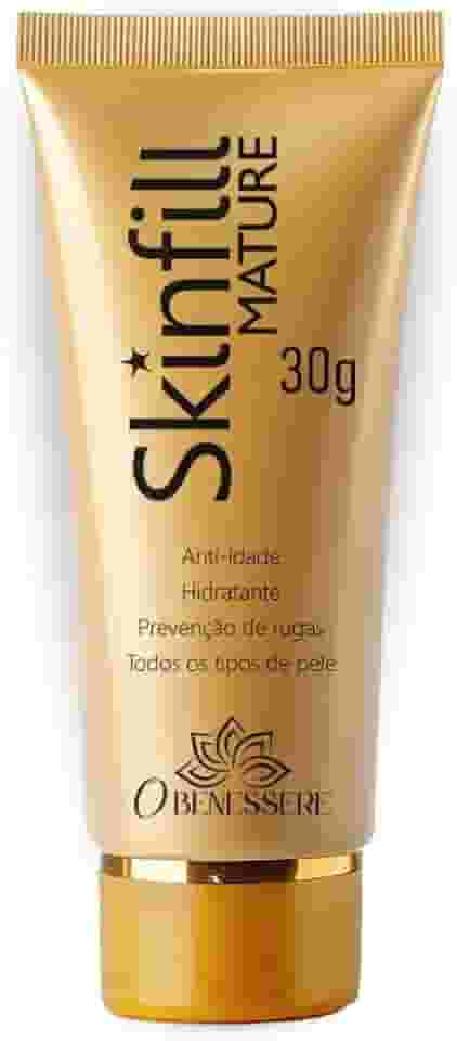 SkinFill Mature – Creme Facial Hidratante Anti-Idade 30g | Para Todos os Tipos de Pele | Prevenção de Rugas e Linhas de Expressão | O Benessere Nutrition