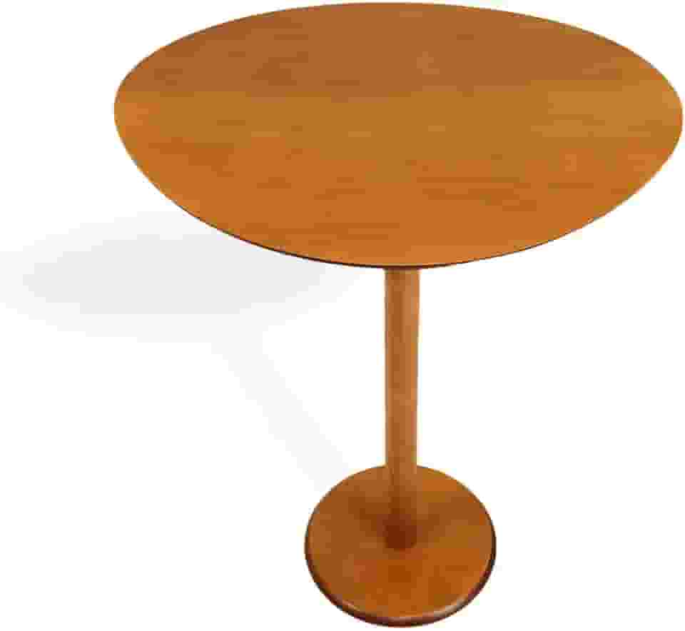 Mesa Lateral Monopé Laminada Design Orgânico 35x50cm (Mel)