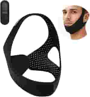 Máscara Anti Ronco Ajustável – Suave e Respirável para Dormir Melhor, Solução Confortável para Ronco, Alívio de Boca Seca