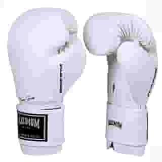 Luva de Boxe Muay Thai Kickboxing Maximum New Classic White