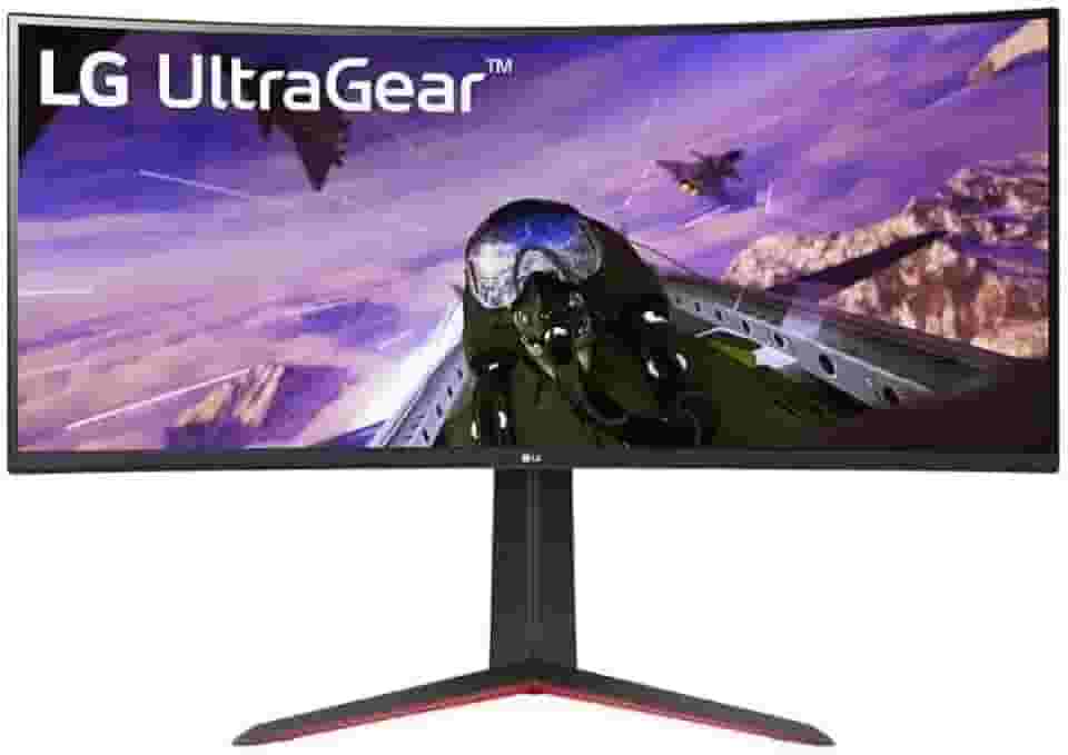 Monitor GamerLG UltragearCurvo –Tela VAde 34', WQHD 3440 x 1440, UltraWide™ (formato 21:9), 160Hz, 1ms (MBR), AMD FreeSyncPremium –34GP63A-B