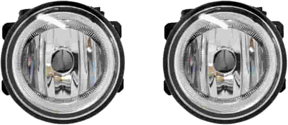 Par do Farol de Milha Universal (Cromado Vidro)