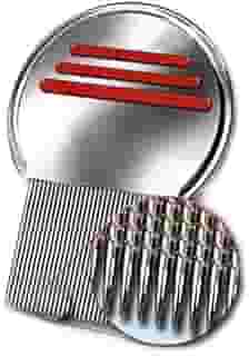 Diska Nulife Pente para piolhos - Pente para piolhos Terminator, piolho profissional de aço inoxidável e pente de lêndeas para tratamento de piolhos, remove lêndeas