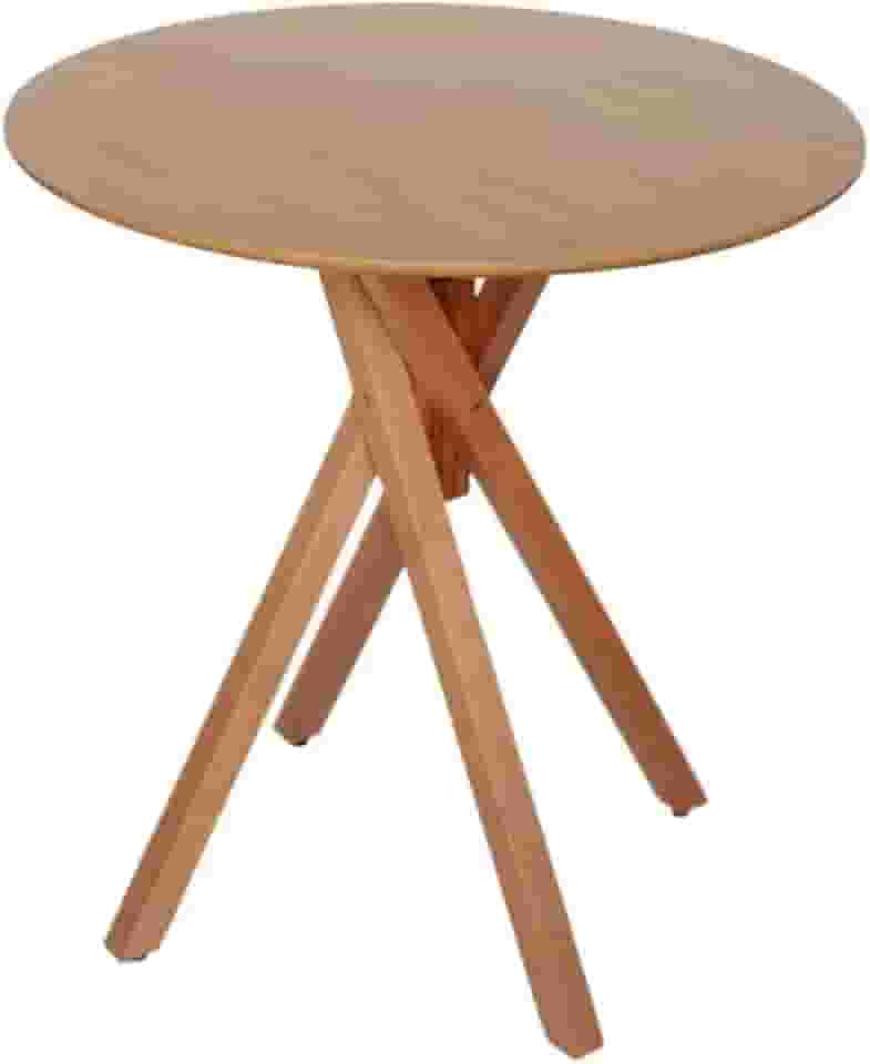 Mesa Redonda de Madeira 4 lugares de 80cm cor Freijó - Cozinha, Sala, Varanda