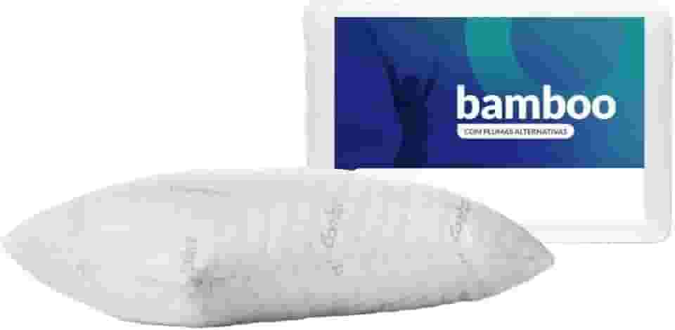 Travesseiro Bamboo Conforto, Frescor e Sustentabilidade Ideal para Seu Sono Ergonômico, Hipoalergênico e Antibacteriano. Durável, Perfeito para Todas as Posições PREMIUM SYANG