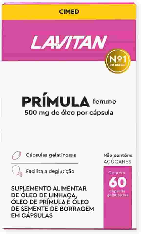 LAVITAN PRIMULA C/ 60 MENOPAUSA LINHAÇA BORRAGEM TOCOFEROL