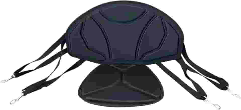 Aymzbd Assento de caiaque inflável para prancha de surfe, almofada ergonômica leve preta para canoagem, para esportes aquáticos à deriva