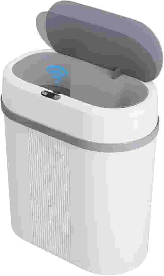 Lixeira Automática 12L com Sensor Inteligente de Movimento – Tampa Automática, Moderna e Higiênica