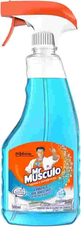 Limpador Mr Músculo Limpa Vidros Líquido Aparelho 500ml