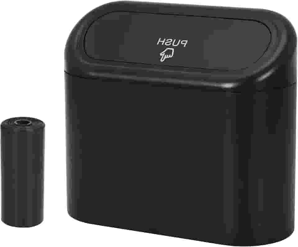 CZWL&HG Mini Lata de Lixo Portátil Suspensa para Carro, Lata de Lixo com Tampa, Lata de Lixo de Mesa de Plástico, Lata de Lixo para Casa de Escritório de Carro, Lata de Lixo Inodora À Prova D'Água(Pre