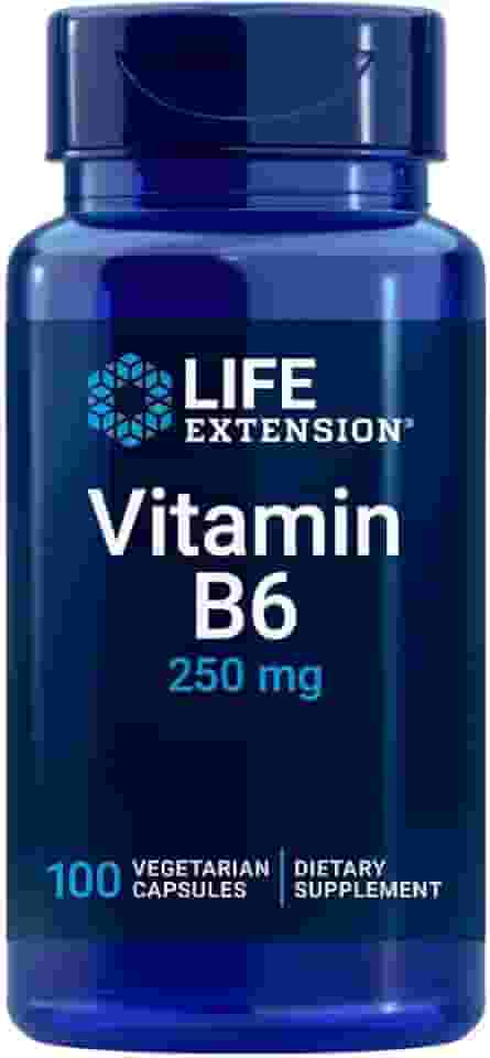 Vitamina B6 100 Caps, Made In USA/Importado