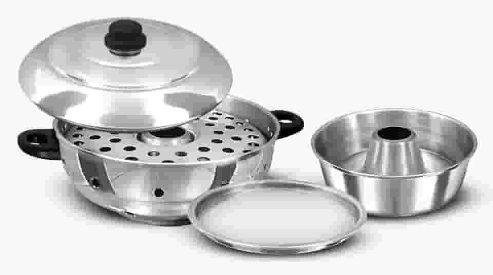 Churrasqueira Multiuso Vigorosa Para Fogão 3 Em 1 N 30 Bolo Pão Pizza Grelhados Alumínio Polido