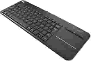 Teclado sem fio Logitech K400 Plus TV com Controle Easy Media e Touchpad Integrado, Conexão USB Unifying e Layout ABNT2