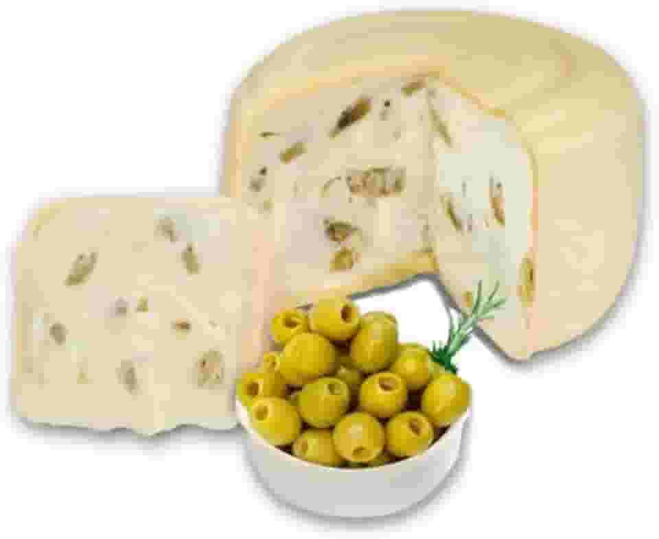 Queijo Minas Recheado com Requeijão e Azeitona, Peça