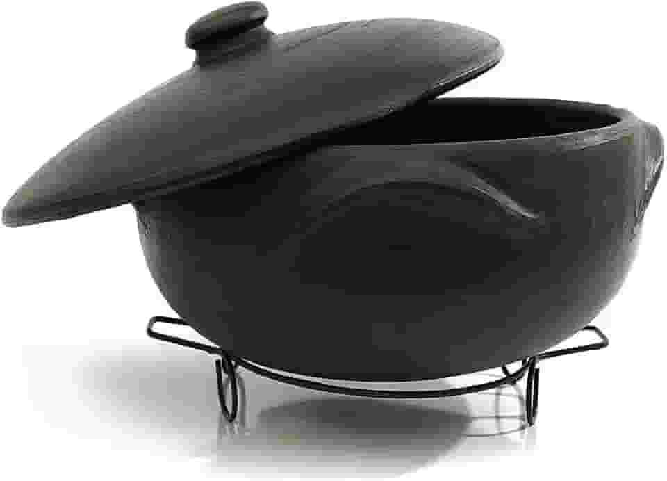 Panela de barro para guisado 5 litros + suporte