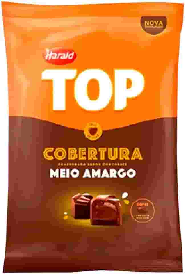 Cobertura em Gotas Fracionada Meio Amargo Top 1,010Kg - Harald