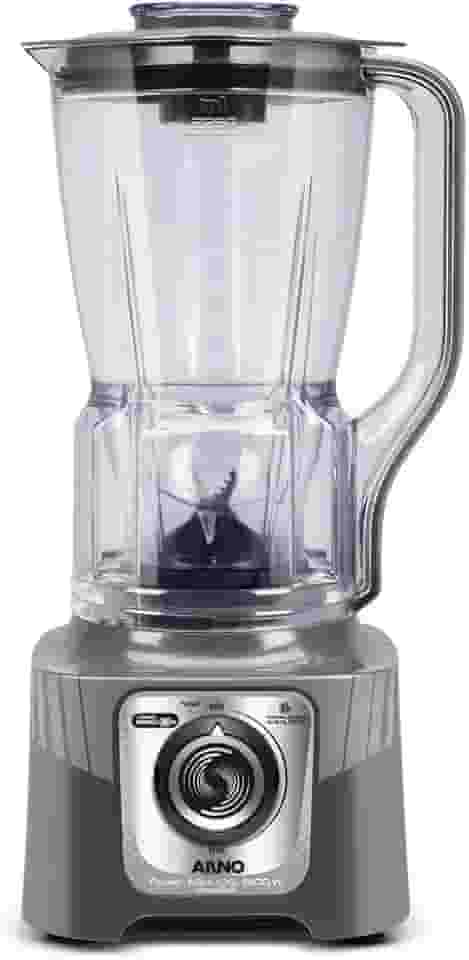 Liquidificador Arno Powermax 1400W XXL LN87, Cinza Esverdeado, com 6 Lâminas Powelix Pro, Copo de 2.25L, Tecnologia Autolock Anti Vazamento e Limpeza Fácil, 110V