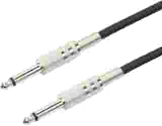 PluCable Cabo de audio P10 para P10 Mono Profissional P1050P Preto, Conexoes em metal, 5 Metros