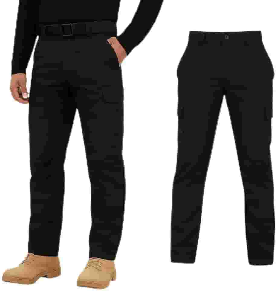 Calça Tática Unissex Trilha & Pesca Thunder Poly‑Stop Antirrasgo Leve 6 Bolsos Seca Rápido para caminhada Trabalho Trilha Escalada e Montanhismo.