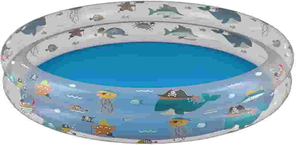 Mor - Piscina Inflável Redonda 180 Litros Estampada