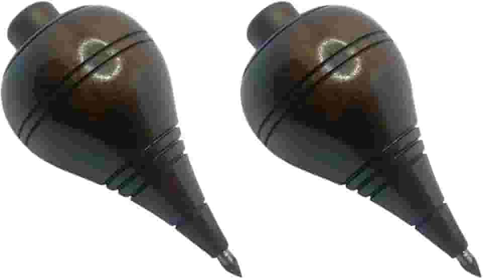 Kit com 2 Pião de Madeira Resistente com Fieira Profissional (Slim-Escuro)