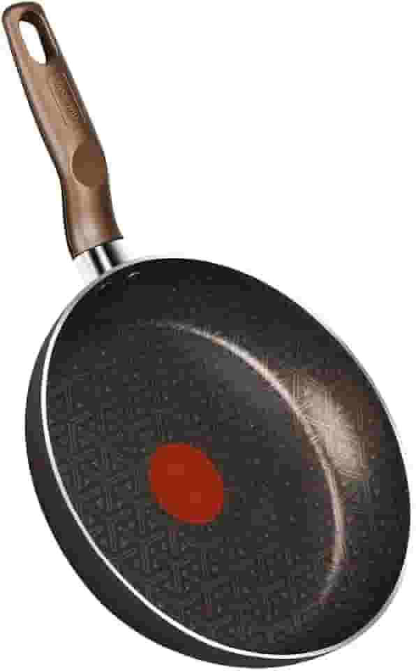 Frigideira Rochedo Expert Chocolate 30cm, com Antiaderente Resist 5X, reforçado com Partículas Minerais, Alumínio de Alta Espessura, Base Limpa Fácil e Thermo-Sinal