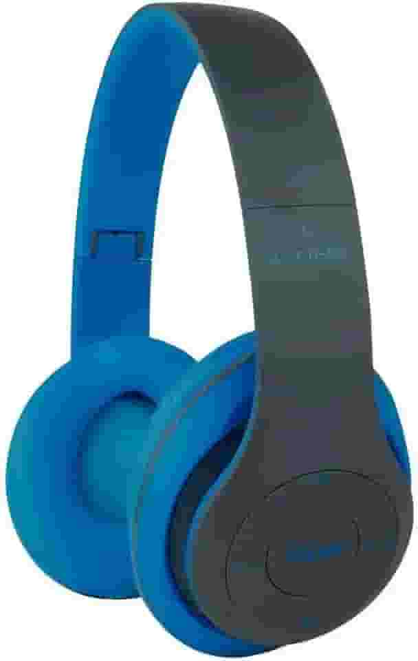 Fone De Ouvido Bluetooth 5.0 Bateria Longa Duração Sem Fio Headphone Extra Bass Dobravel Para Treino, Academia, Trabalho (Azul)