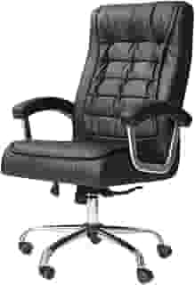 Cadeira de Escritório Presidente Munique BIG Cor Preta - Mola Ensacada - Qualiflex