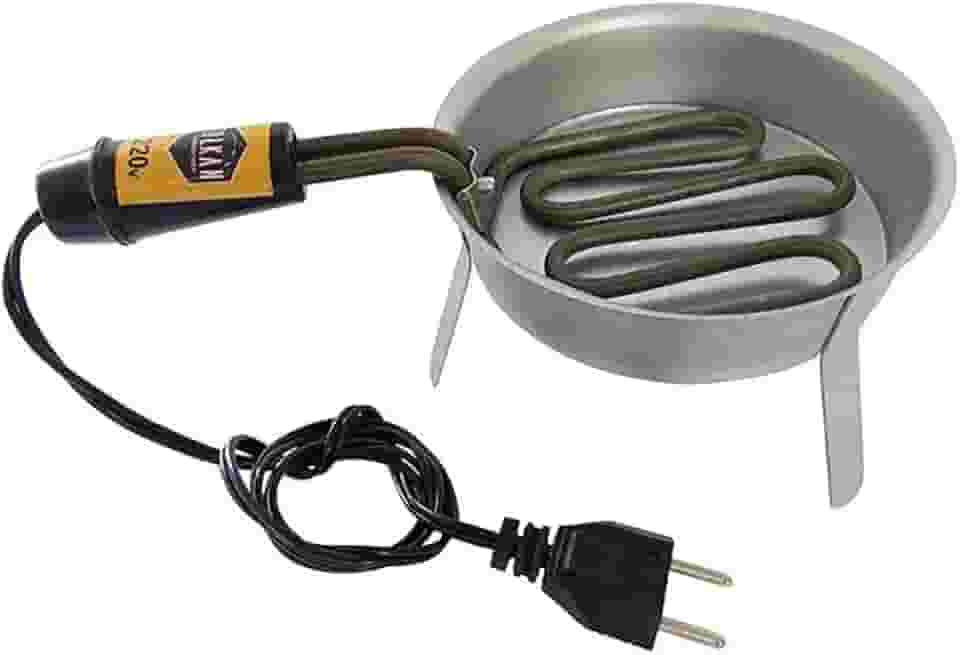 Acendedor Elétrico Zincado Médio Para Carvão de Narguilé 127V