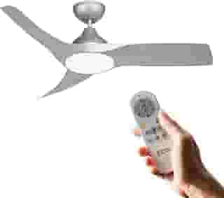 Ventilador de Teto EOS Turbo Vento 3 Pás com Controle Remoto 112cm 150W Prata EVX110S Bivolt