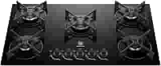 Electrolux Cooktop 5 Bocas a Gás Electrolux Mesa de Vidro Efficient Grade de Aço Fosco (KE5GR) Bivolt