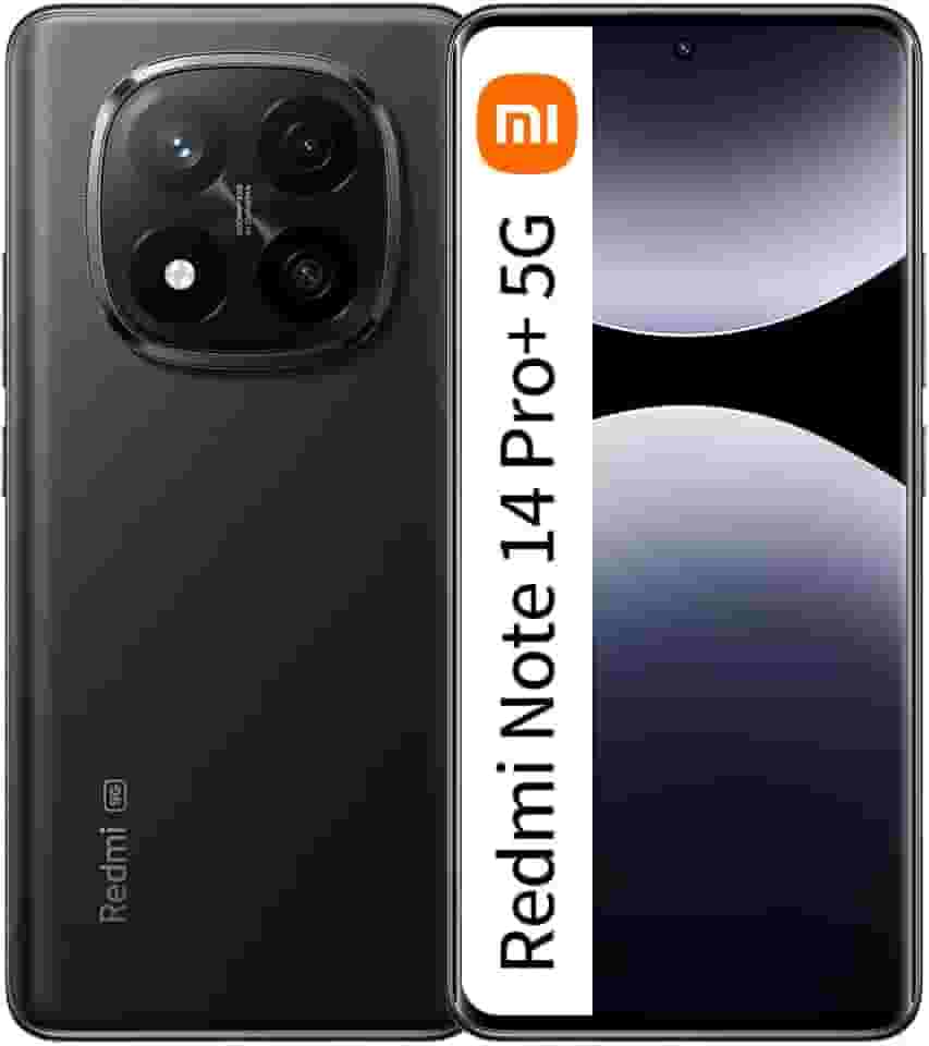 Smartphone Xiaomi Redmi Note 14 Pro+ Plus 5G Preto 12GB RAM 512GB ROM NFC Modelo 24115RA8EG