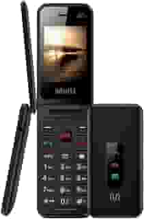 Celular Flip Vita 4G Dual Chip MP3 Preto Multi - P9227