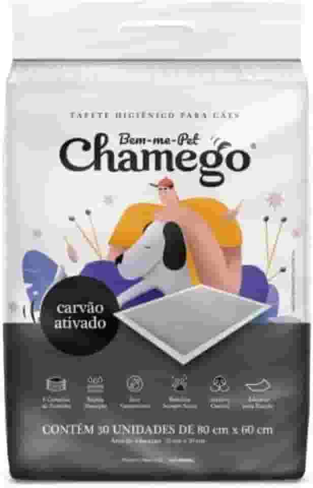 Tapete Higienico Carvão Ativado Chamego 80x60 30 Unidades