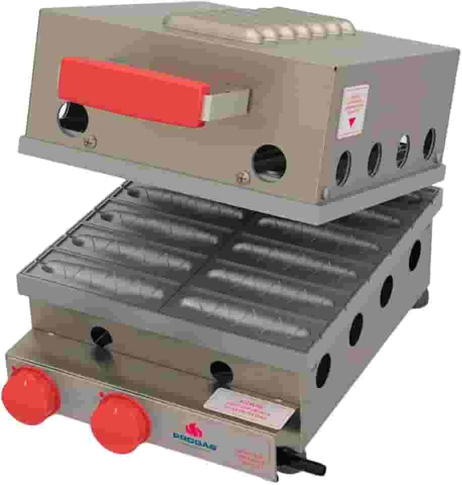 Máquina Crepe Suíço a Gás 12 Cavidades Industrial Crepeira