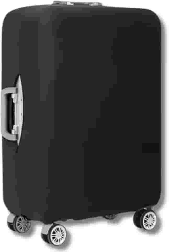 Capa de Mala Protetora Lisa, Tamanho Médio, Material Resistente, (PRETO)