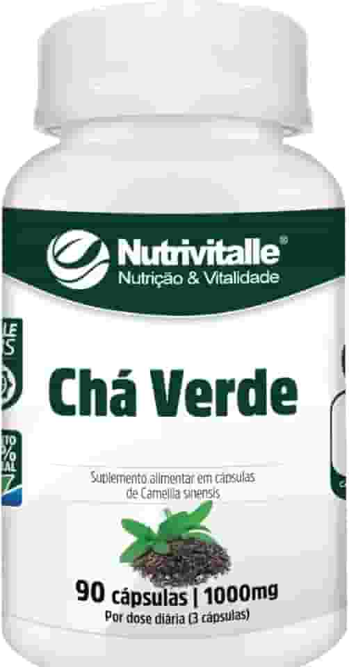 Chá Verde Capsula 1000mg 90 Cápsulas Nutrivitalle