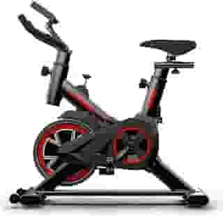 Bicicleta Ergométrica Spinning Indoor com Ajuste de Resistência, Monitor LCD e Assento Confortável