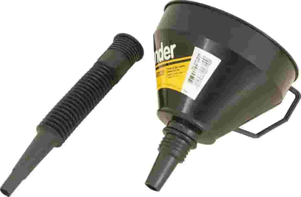 Funil Plástico, Bico Flexível, Preto, 160 Mm, Vonder