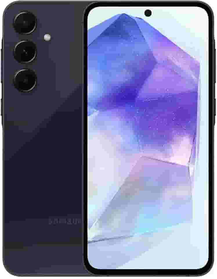 Samsung Galaxy A55 5G, Câmera Tripla Traseira de até 50MP, Selfie de 32MP, Nightography, Apagador de objetos, Design em metal e vidro, IP67, Super AMOLED 6.6' 120Hz Vision Booster, 256GB - Azul Escuro