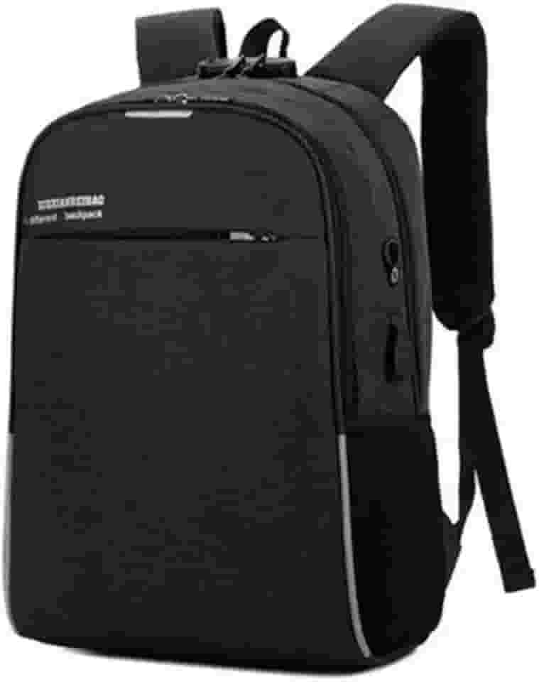 Mochila com cadeado Anti Furto Roubo Notebook com Cabo Usb Cadeado e Senha (PRETA)
