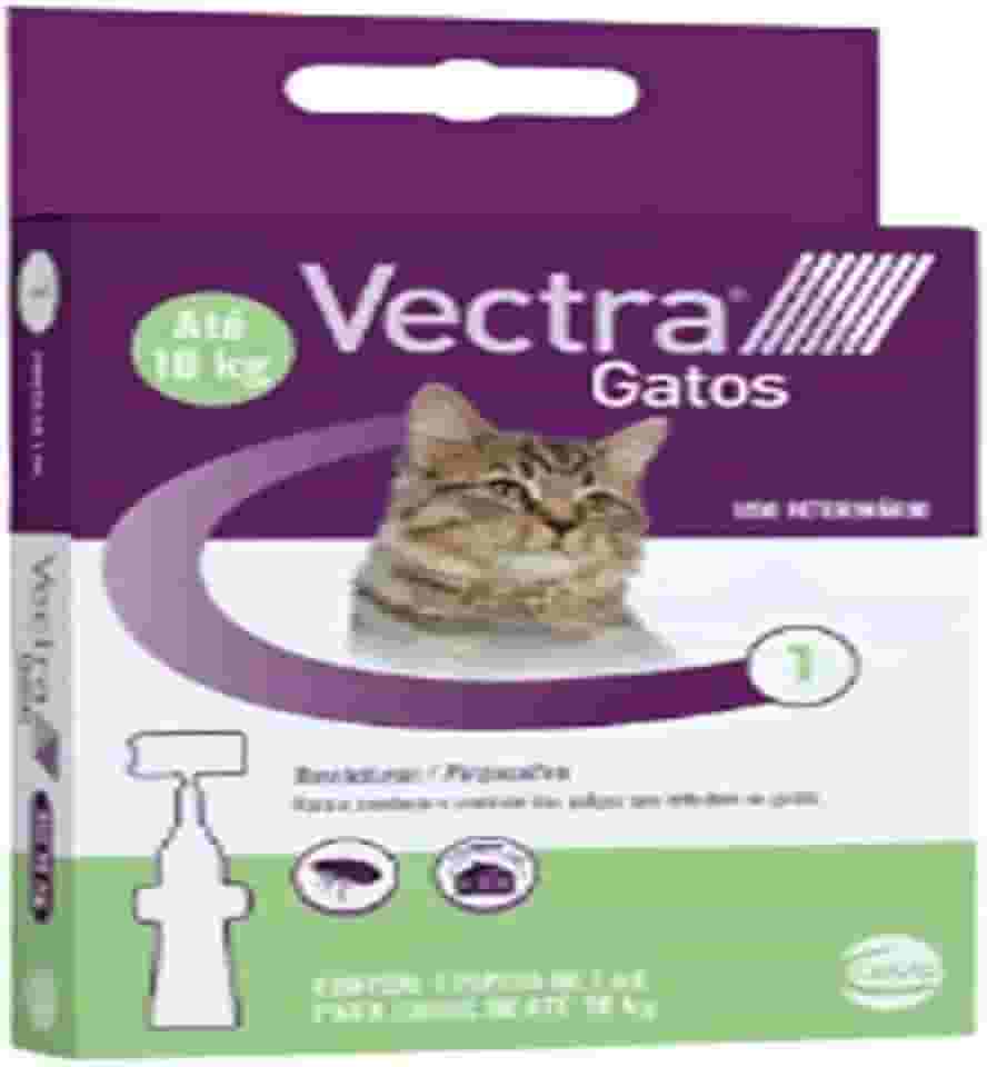 Ceva - Vectra Antipulgas 1,0mL para Gatos até 10kg - 1 Pipeta