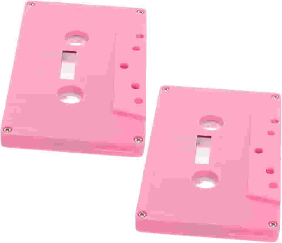 Totority 2 fitas cassete em branco coloridas retrô para música cassetes de áudio vintage para gravação de mensagens e personalização
