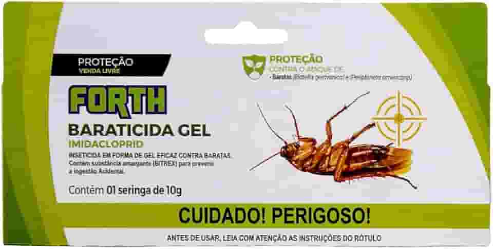 Forth Baraticida, Isca em Gel, Imidacloprid, Seringa, Bico Dosador, 10g