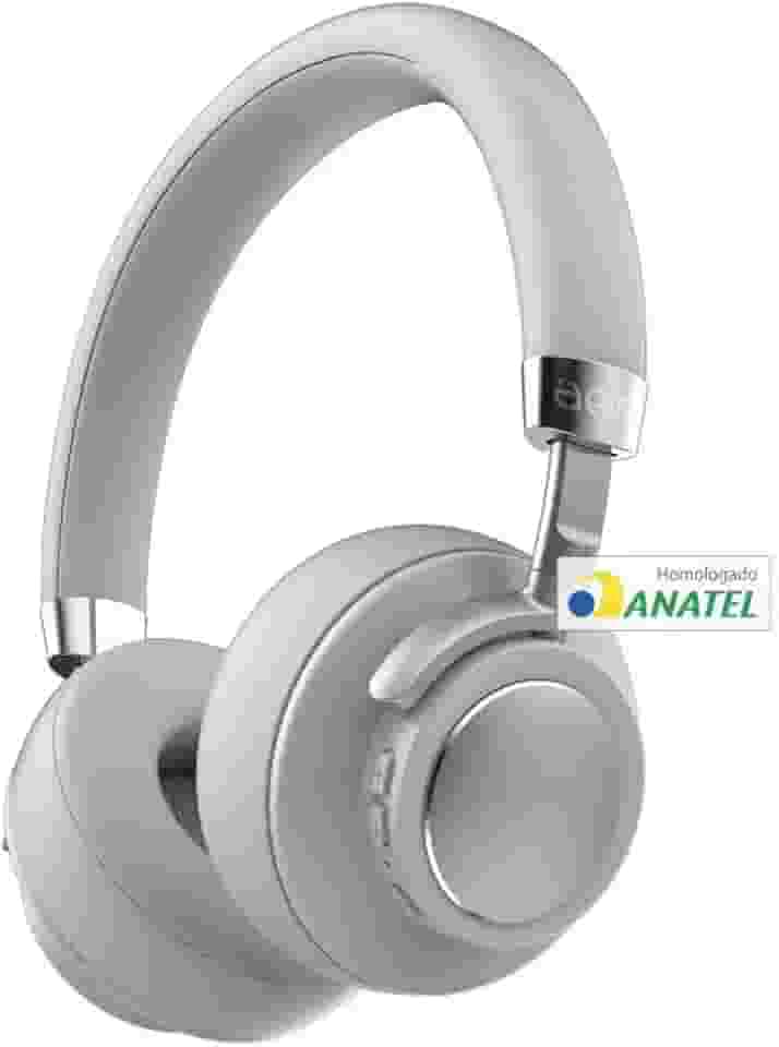 Fone de Ouvido sem Fio, Bluetooth, Autonomia 16 Horas, Assistente de Voz Siri e Google, Microfone Para Atender Ligações, Aer By Geonav Cinza