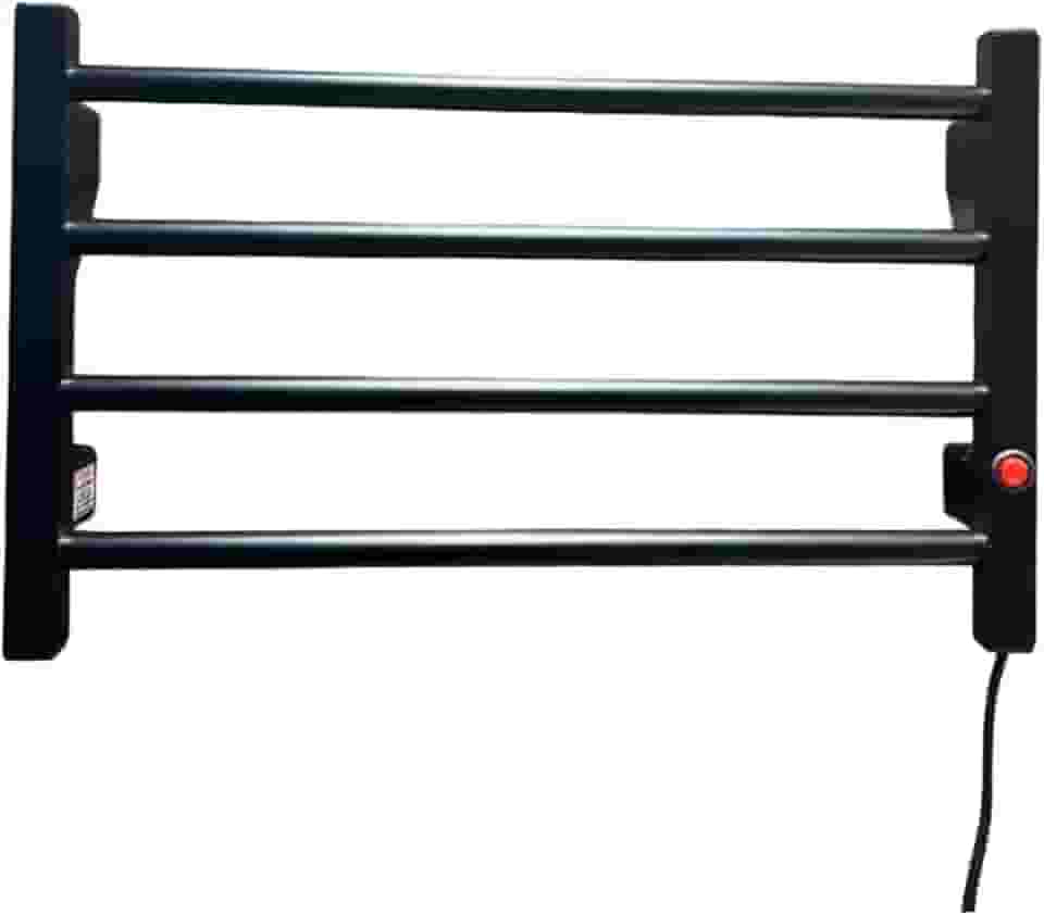 Toalheiro Elétrico 4 Barras com Seletor de Voltagem 110/220V (Preto)