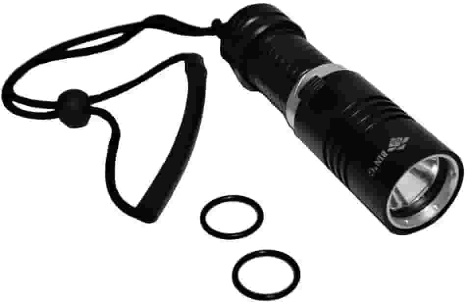 Lanterna Mergulho Cree T6 Recarregável à Prova Dágua 100m GB601